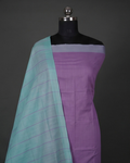 HANDLOOM COTTON CHUDI SETS - Dark Lilac with Teal