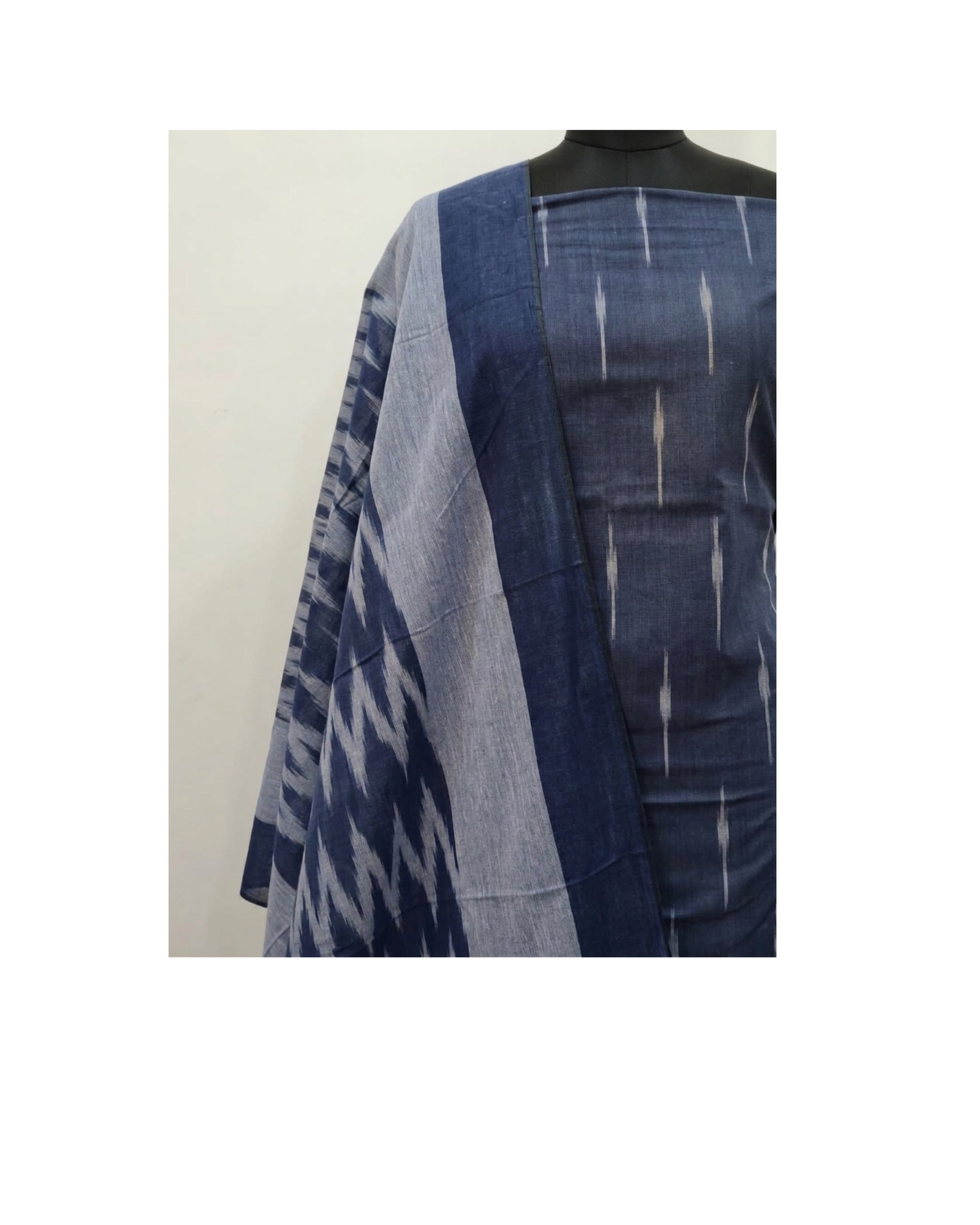 PURE IKKAT CHUDI SET - Indigo