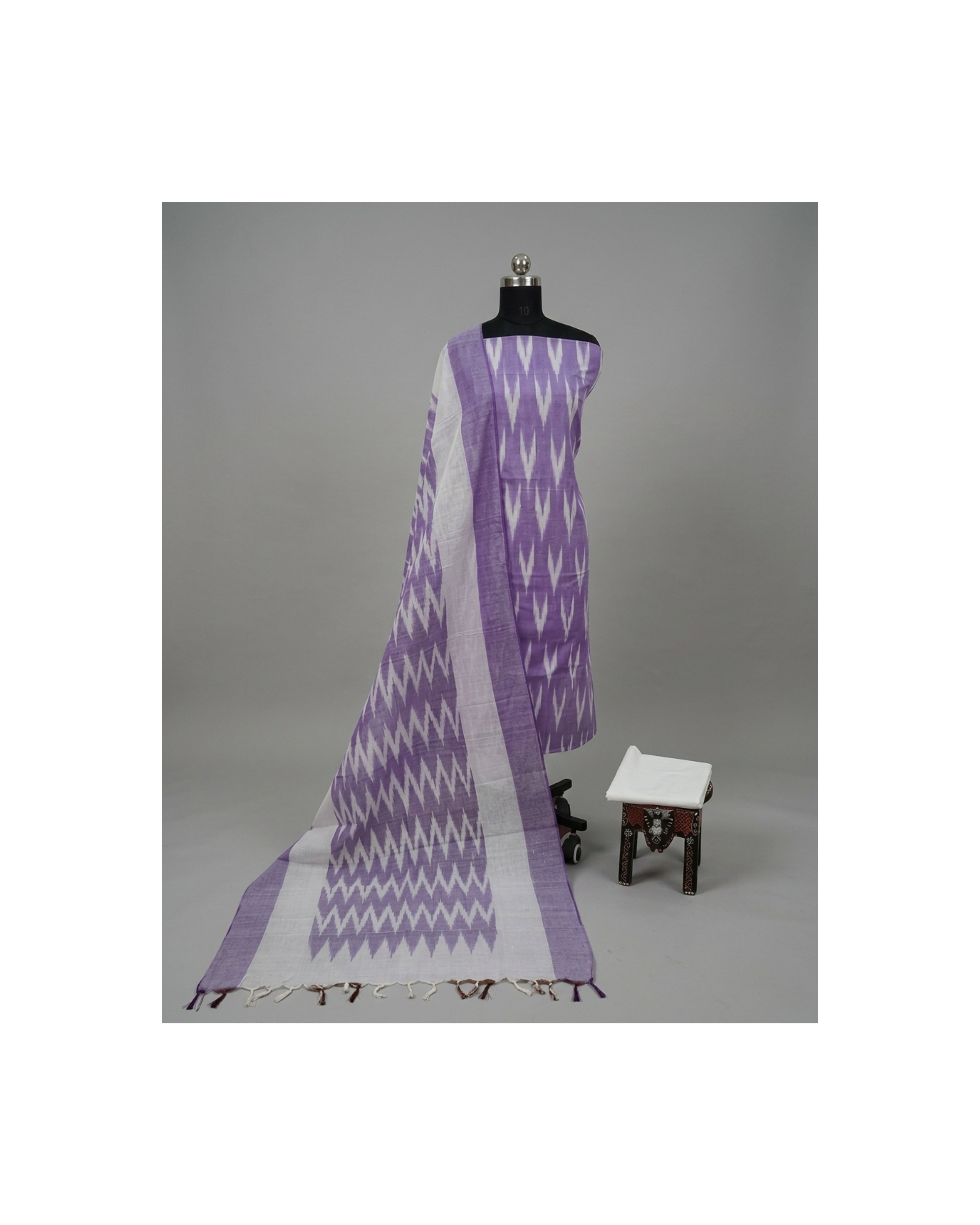 PURE IKKAT CHUDI SET - Orchid Purple