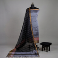 Handloom Silk Pochampally Border - Steel Grey