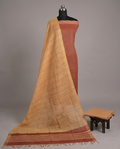 HANDLOOM COTTON CHUDI SETS - Rust with Mustard Yellow