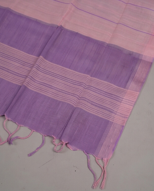 HANDLOOM COTTON CHUDI SETS - Lilac with Light Pink