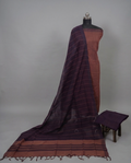 HANDLOOM COTTON CHUDI SETS - Rust with Dark Purple