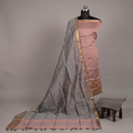 Handloom Silk Pochampally Border - Peach Pink