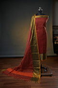Deep Maroon / Muted Earth Red