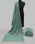 SINGLE IKKAT  CHUDI SETS  - BLACK WITH SAGE GREEN