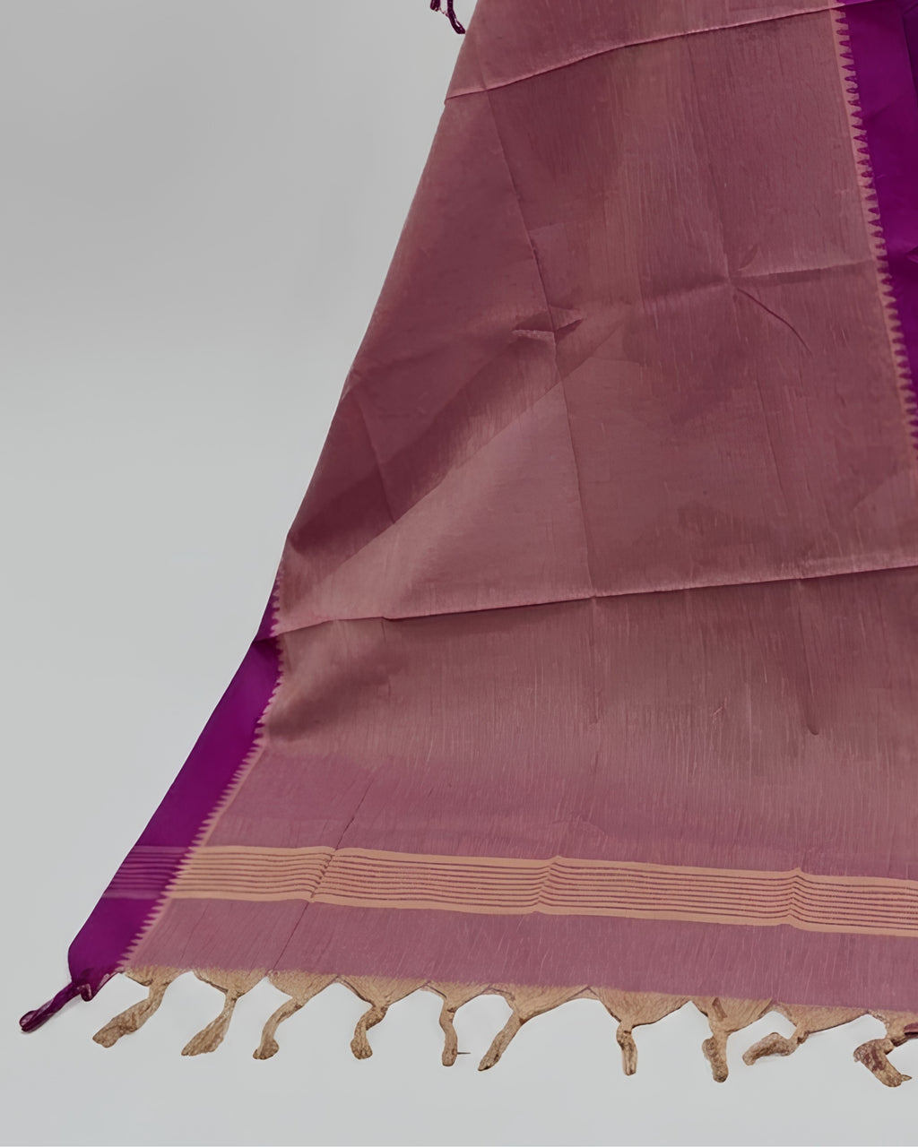 SOUTH COTTON CHUDI SET - PURPLE WITH DUSTY ROSE