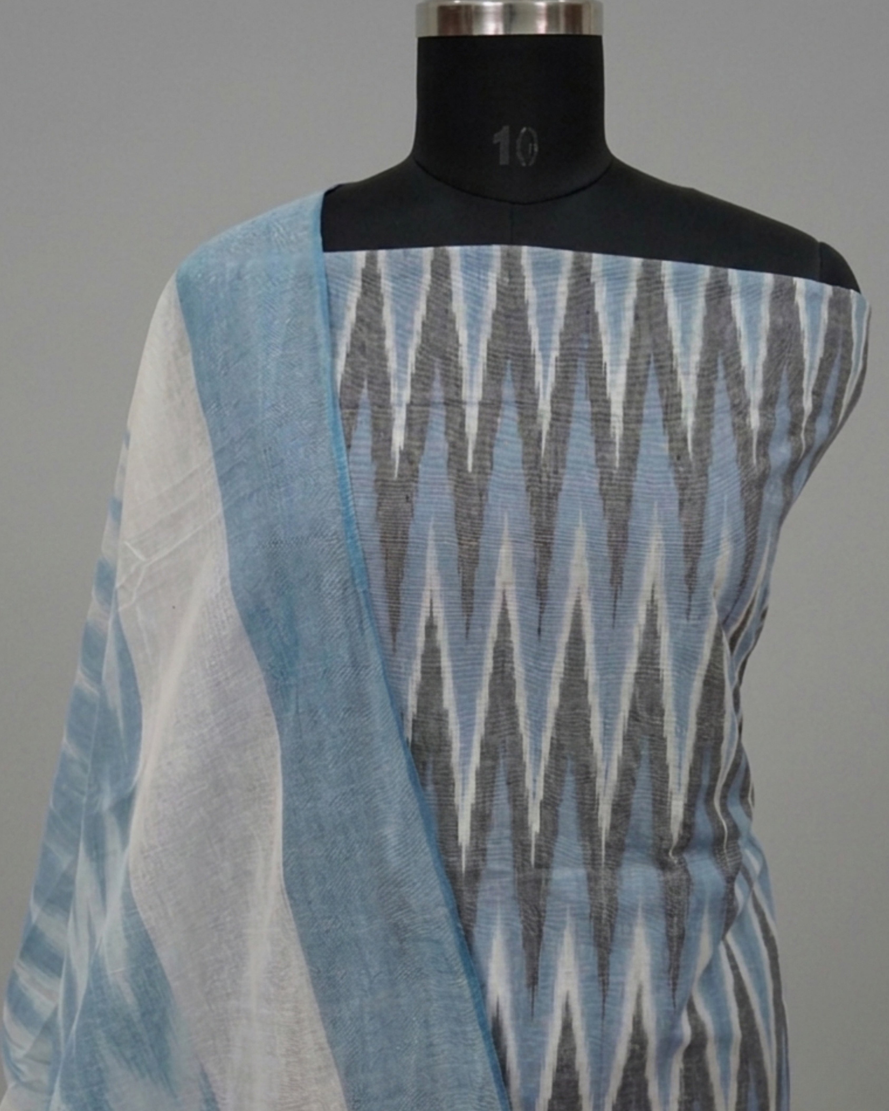 PURE IKKAT CHUDI SET - Powder Blue