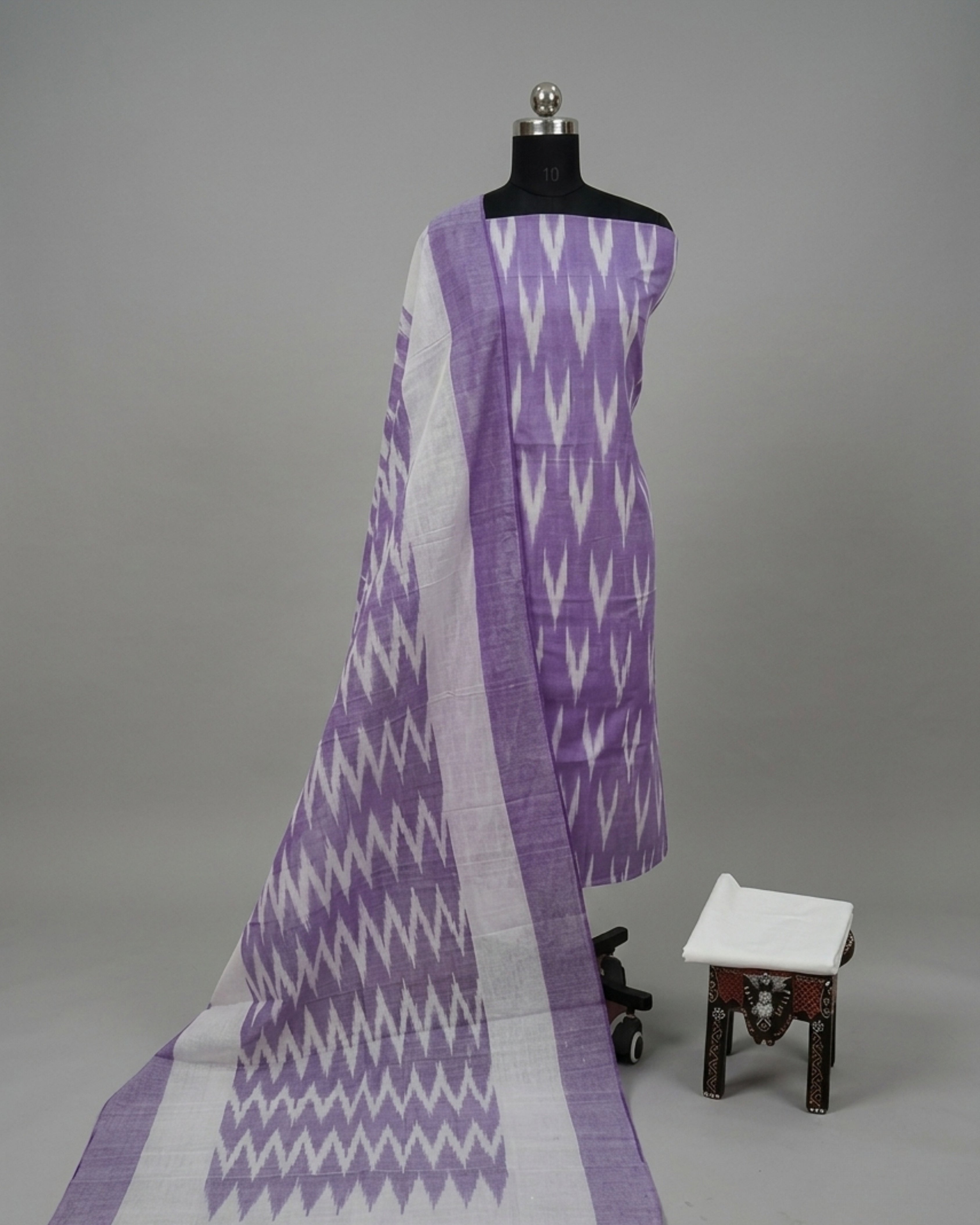 PURE IKKAT CHUDI SET - Orchid Purple