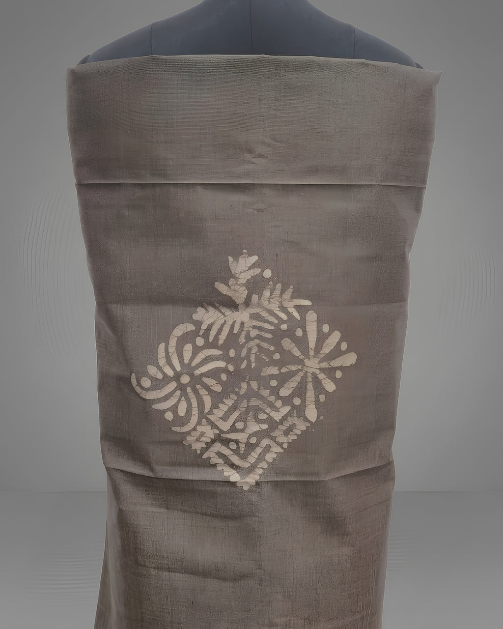 KHADI SILK CRACK BATIK  CHUDI SETS- ESPRESSO WITH CAMEL BROWN