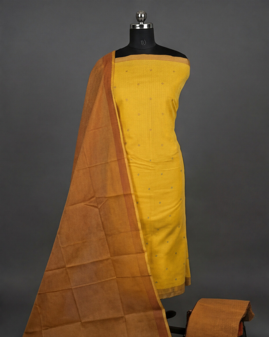 Mustard Yellow & Brown
