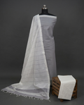 Magalagiri Cotton Stripes - Grey & White