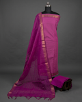 Mangalagiri Pure Cotton Zari - Lavender & Magenta