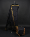 Mangalagiri Pure Cotton Zari - Full Black