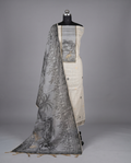 Premium Chanderi Zari - Gray