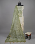 Premium Chanderi Zari - Green