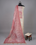 Premium Chanderi Zari - Rose