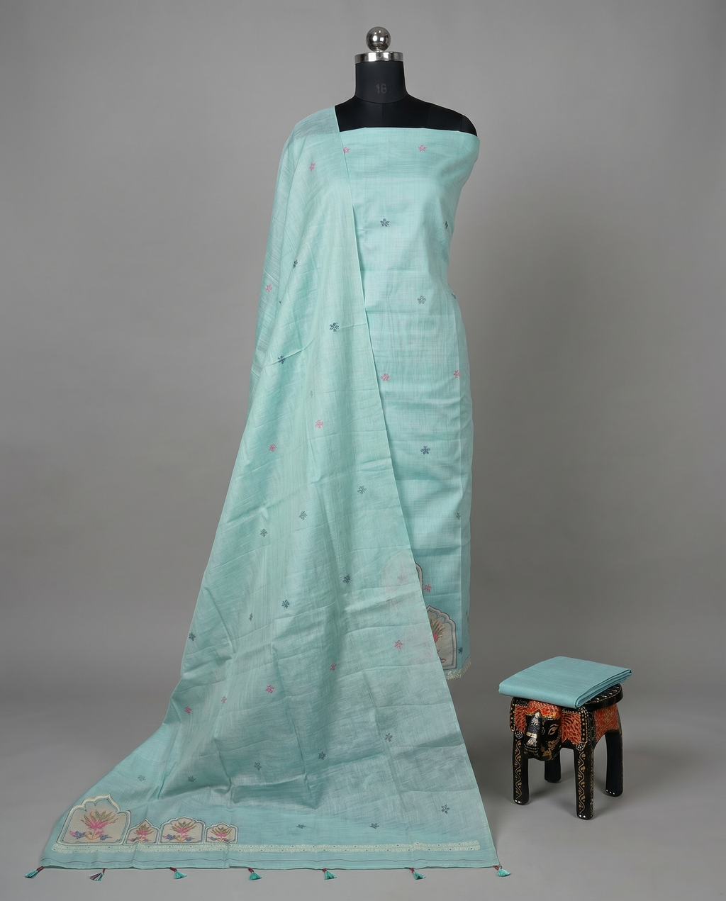 Premium Chanderi Thread - Mint Green