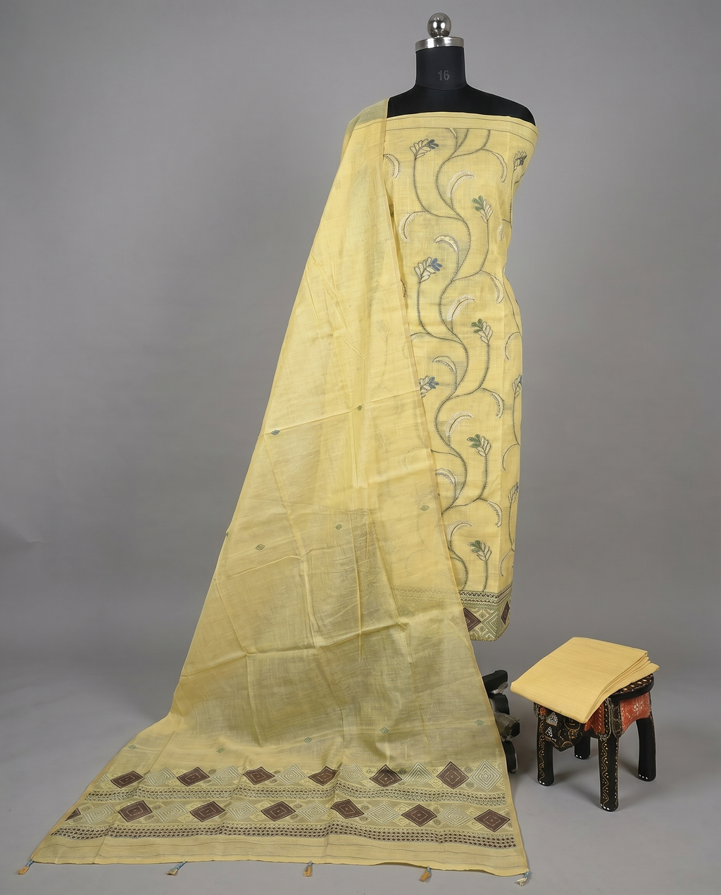 Premium Chanderi Thread - Lemon Yellow