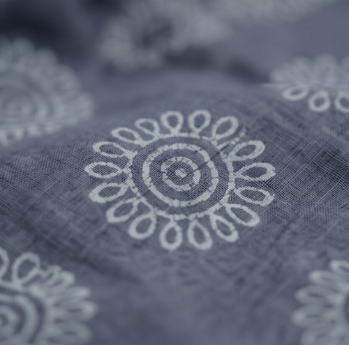 Dusty Blue - Mul Mul Kota Dupatta