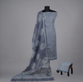 Dusty Blue - Mul Mul Kota Dupatta