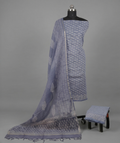 Slate Blue- Mul Mul Kota Dupatta