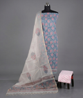 Teal Blue- Mul Mul Kota Dupatta