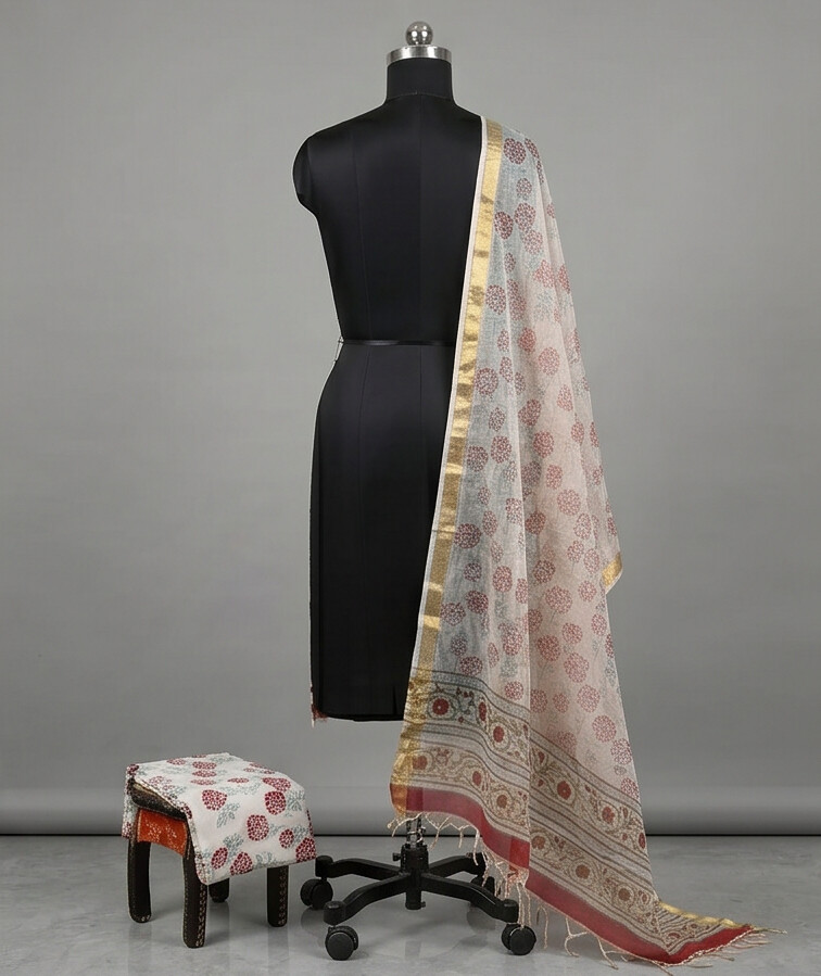 Off-White - Mul Mul Kota Dupatta