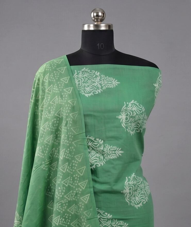Emerald Green - Mul Mul Cotton Dupatta