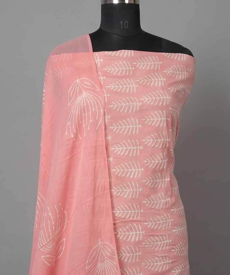 Peach - Mul Mul Cotton Dupatta