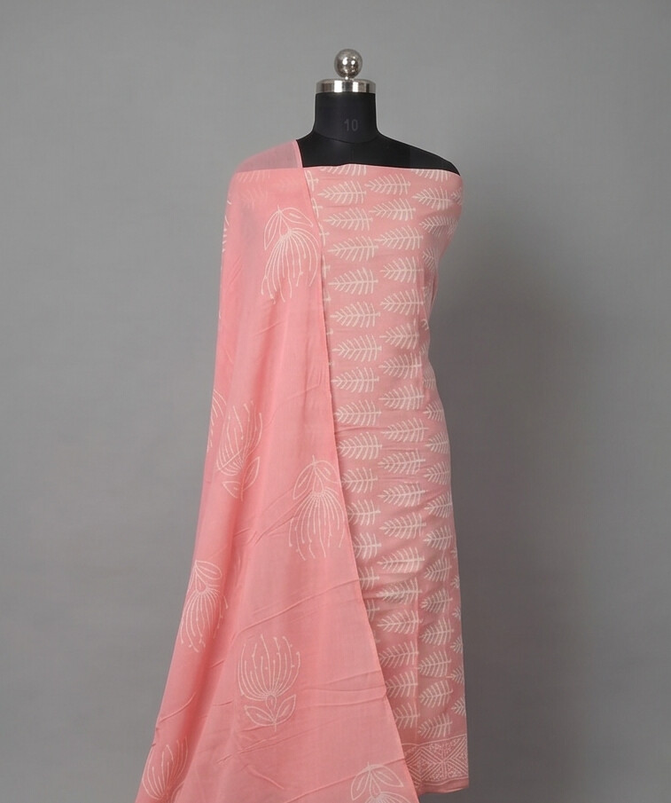 Peach - Mul Mul Cotton Dupatta