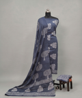 Steel Blue - Mul Mul Cotton Dupatta