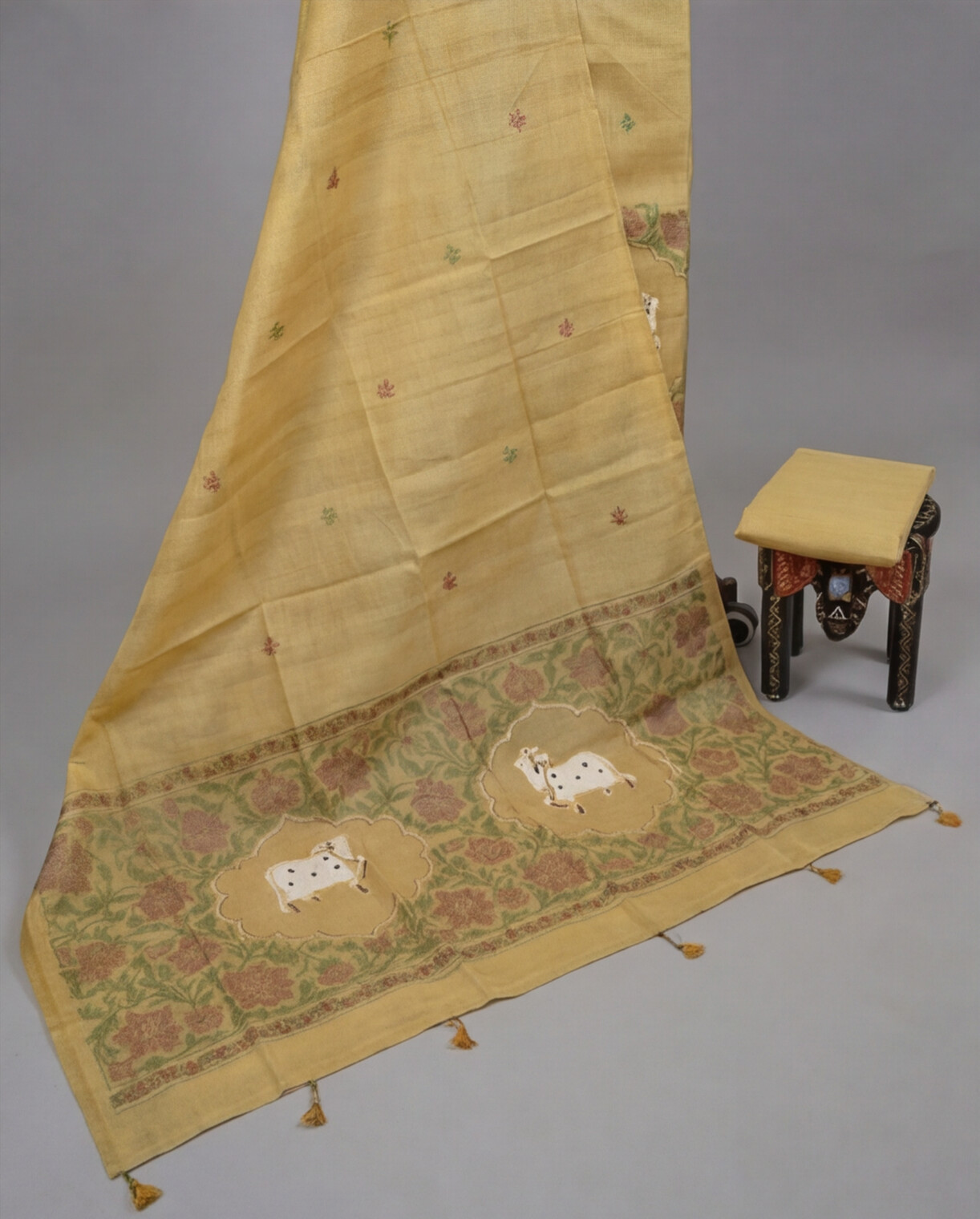 Premium Chanderi Thread - Mustard Yellow