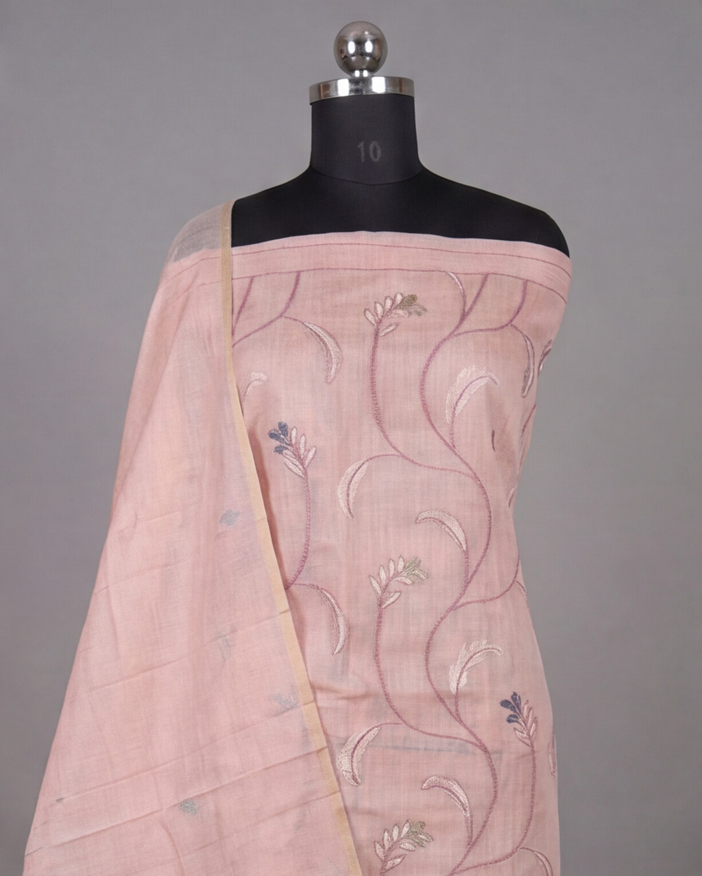 Premium Chanderi Thread - Light Peach