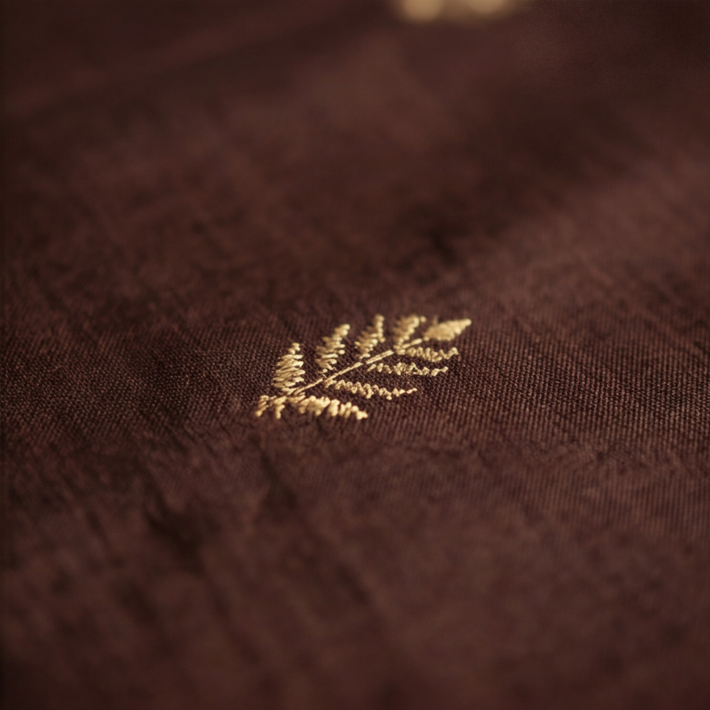 Raw Silk Butta Chudi Sets - Chocolate Brown & Beige