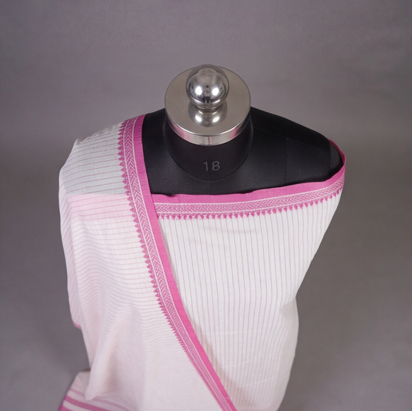 Off White Pink Border