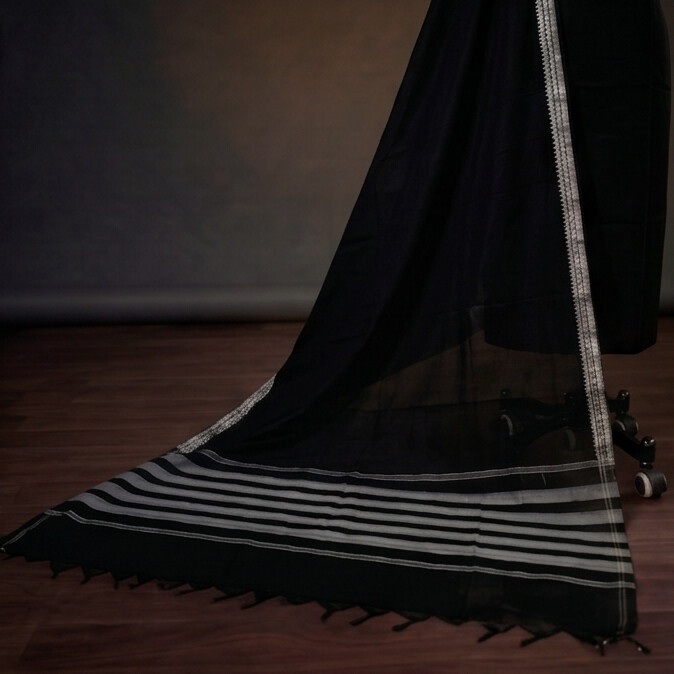 Kanchi Cotton - Pure Black