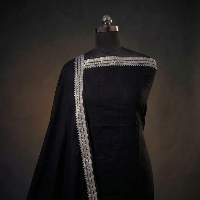 Kanchi Cotton - Pure Black