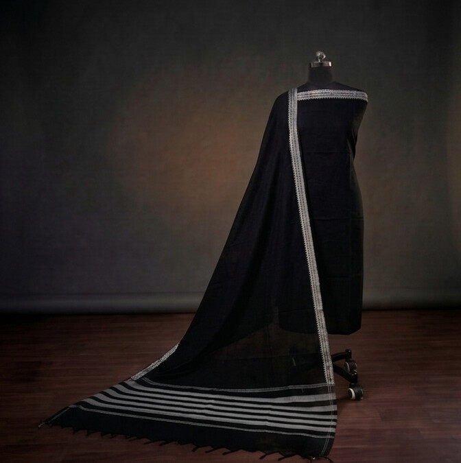 Kanchi Cotton - Pure Black