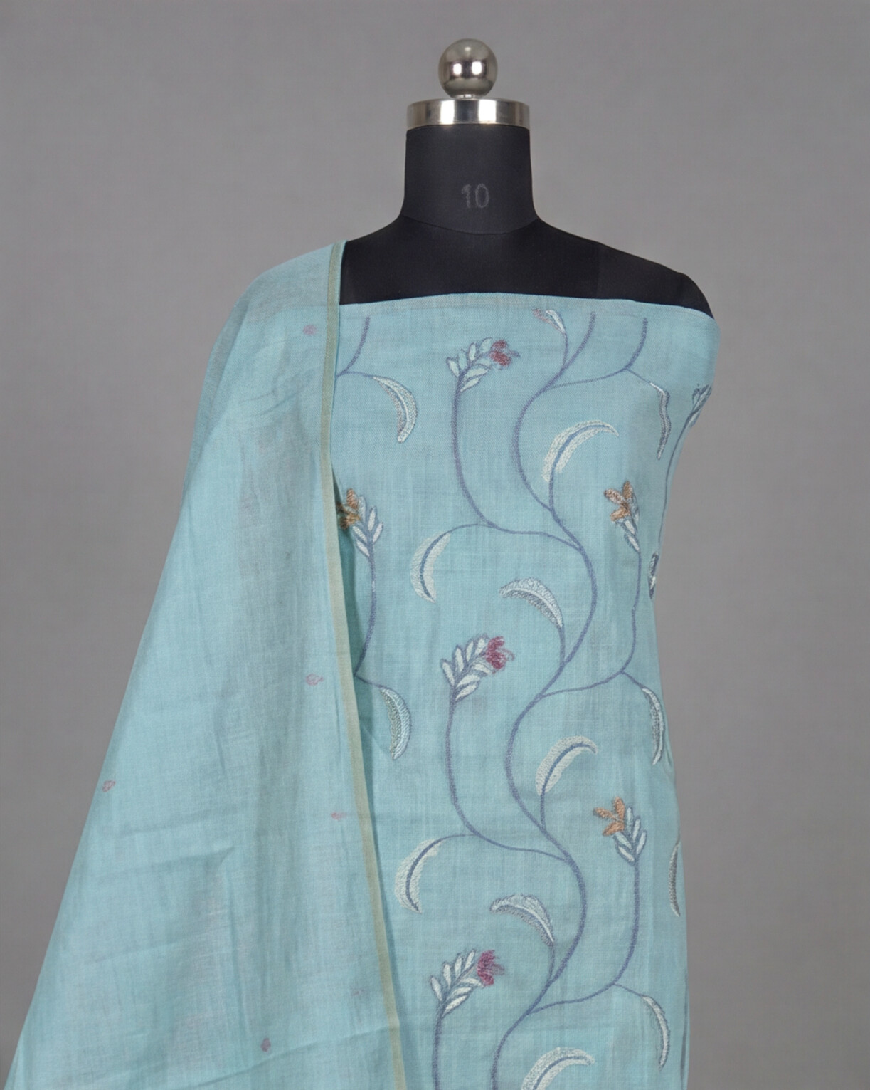 Premium Chanderi Thread - Sky Blue