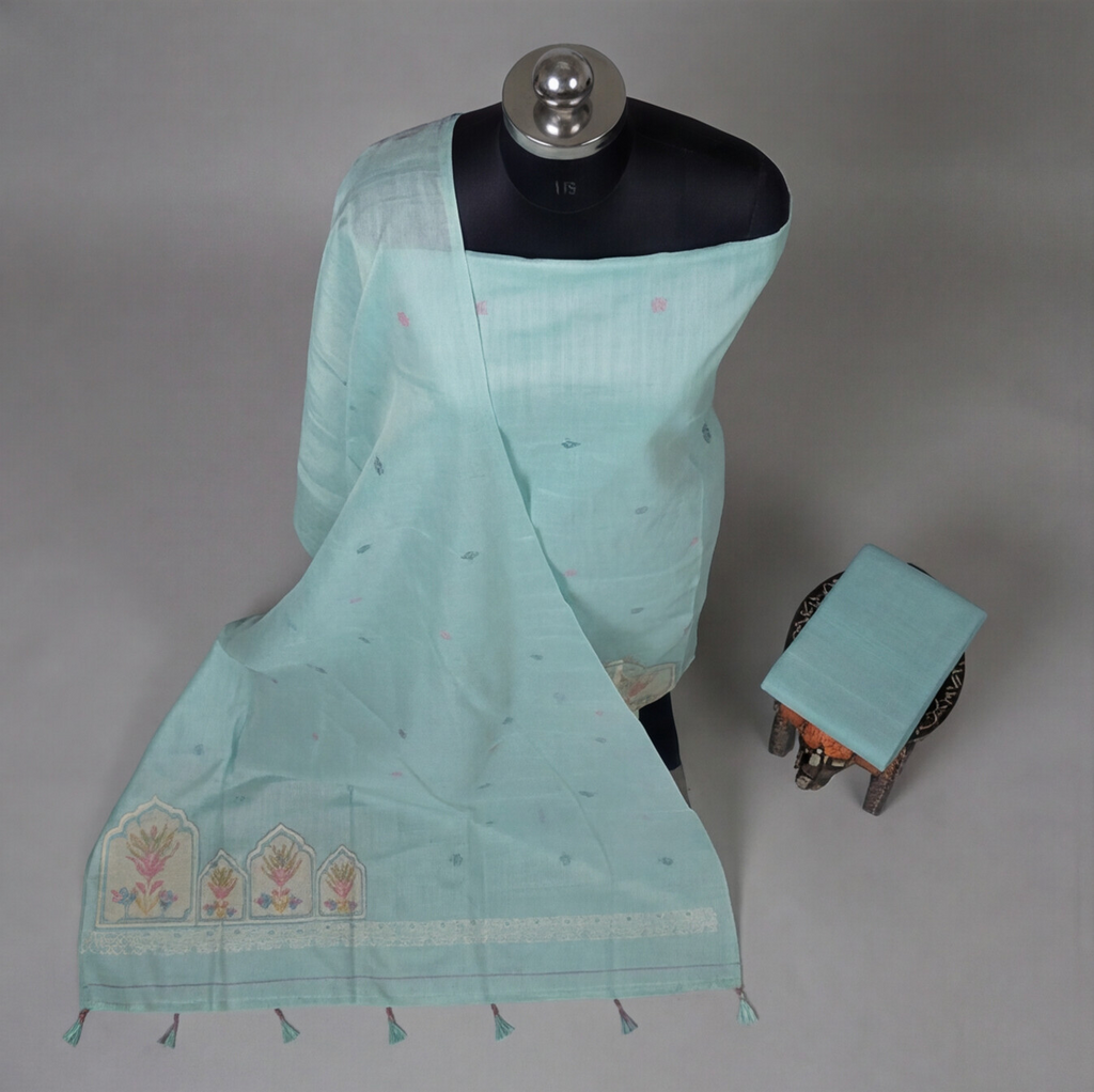 Premium Chanderi Thread - Mint Green