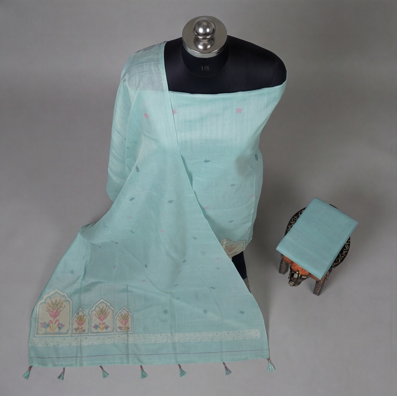 Premium Chanderi Thread - Mint Green