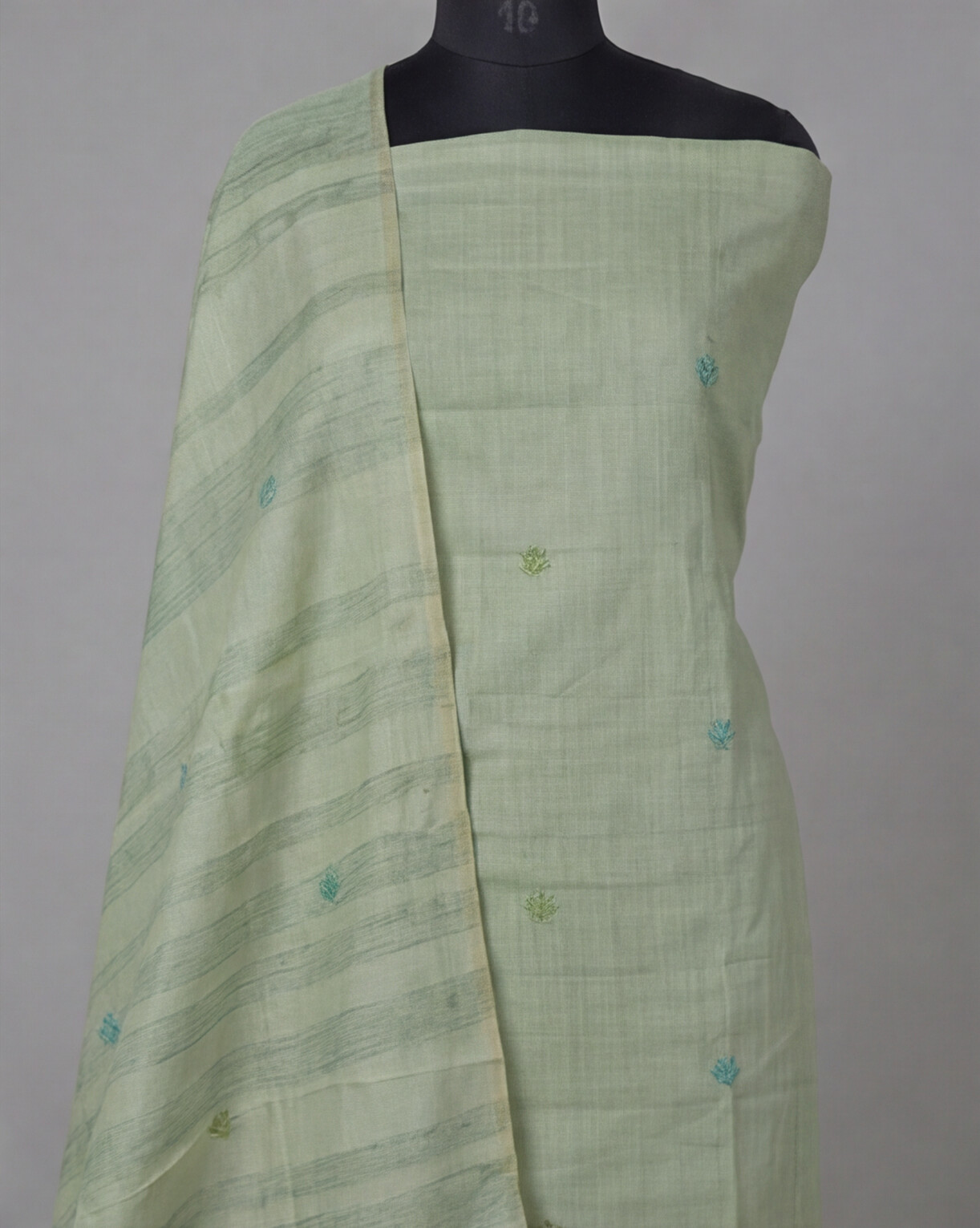 Premium Chanderi Thread - Olive Green