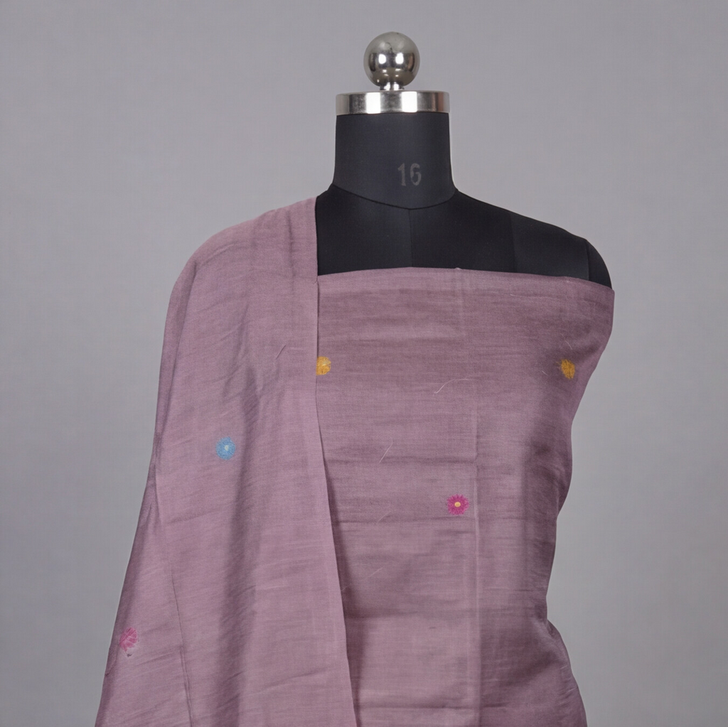 Premium Chanderi Zari - Rose Gold