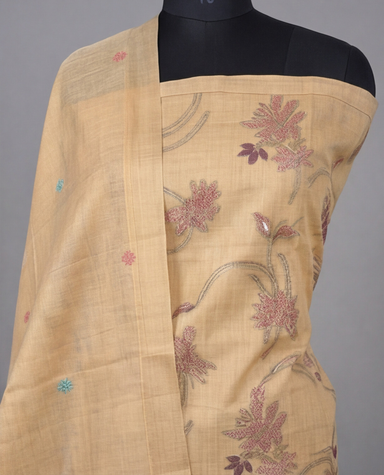 Premium Chanderi Thread - Beige