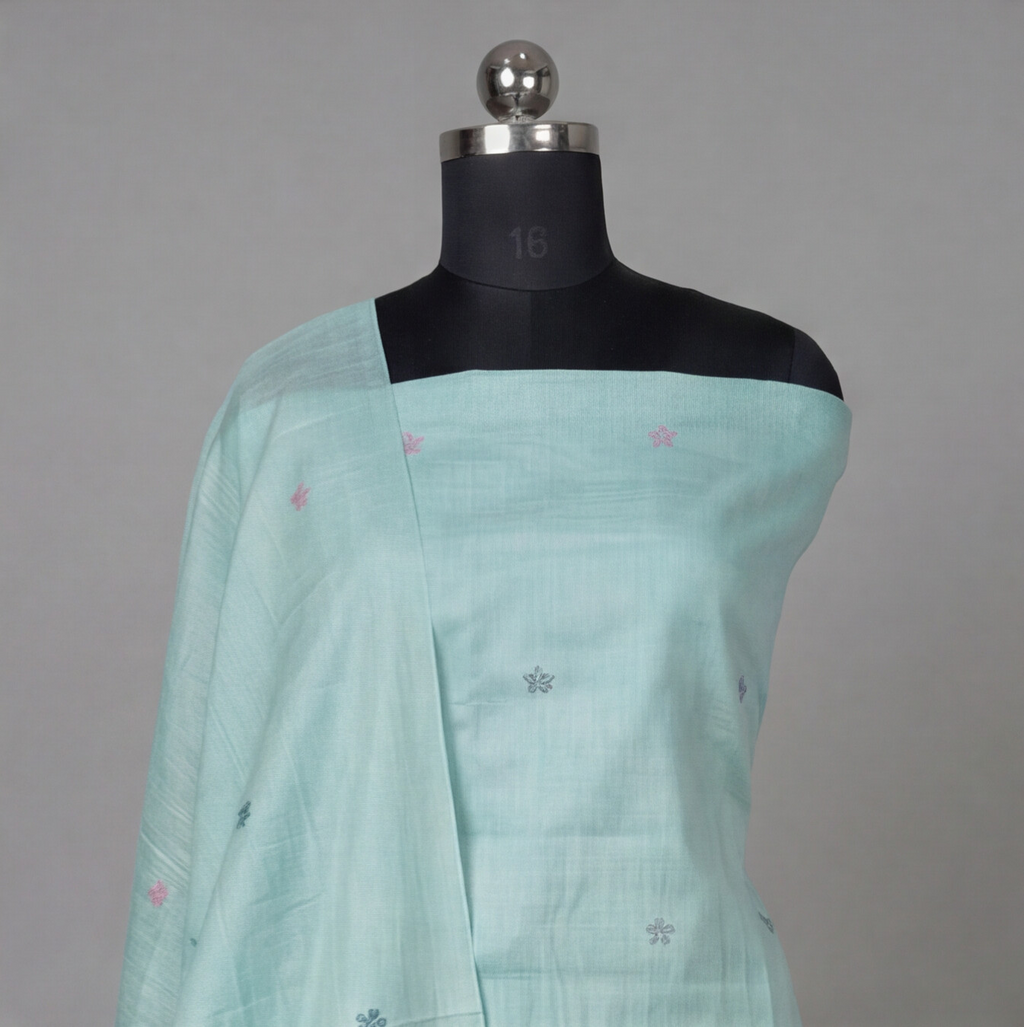 Premium Chanderi Thread - Mint Green