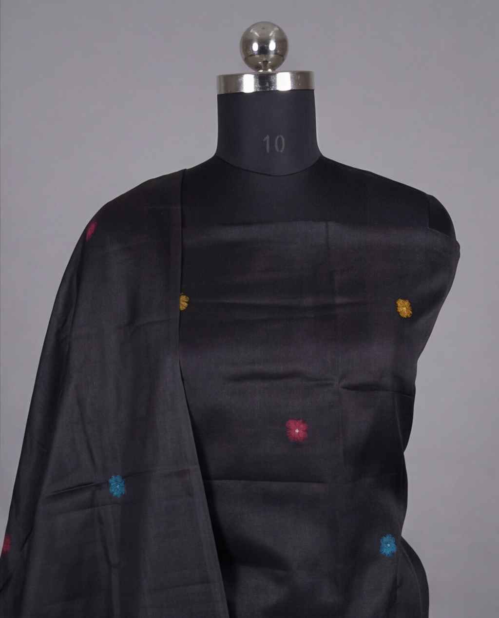 Premium Chanderi Zari - Black