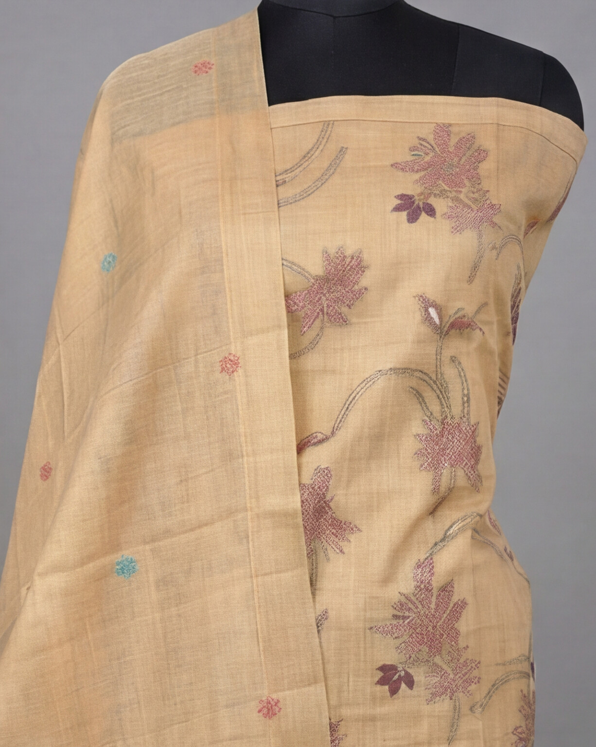 Premium Chanderi Thread - Beige