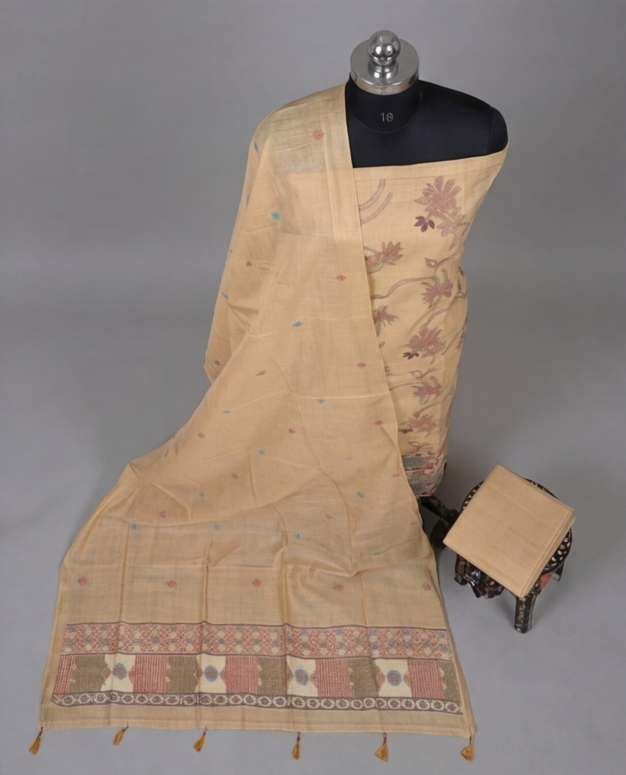 Premium Chanderi Thread - Beige