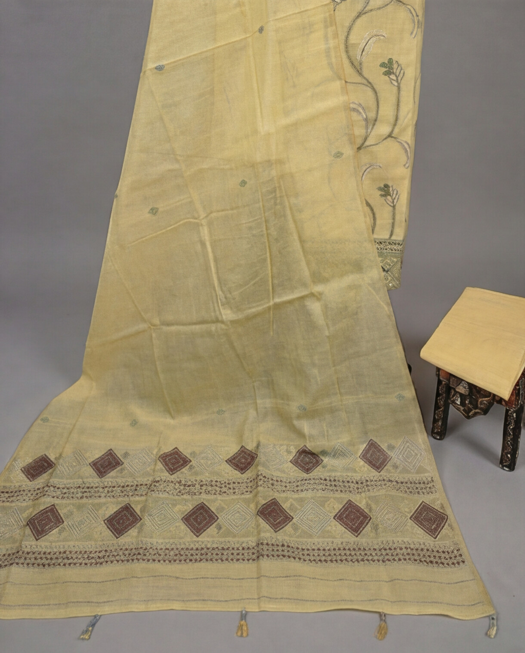 Premium Chanderi Thread - Lemon Yellow
